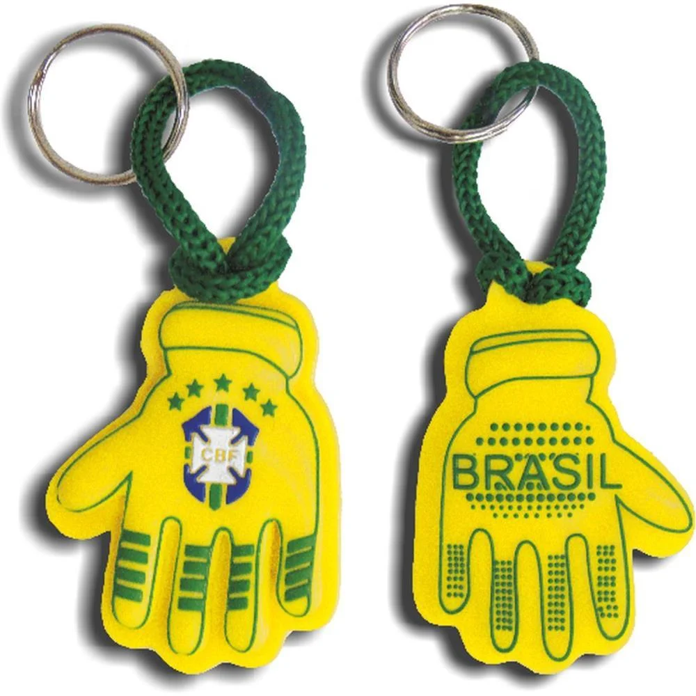 CHAVEIRO DO BRASIL LUVA GOLEIRO EMBORRAC. SORTIDO ENJEPLASTIC (PCT.C/12)