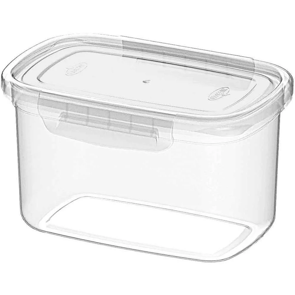 POTE PLASTICO COM TRAVAS 22X15X12CM 2,2L. NITRON (UNIDADE)