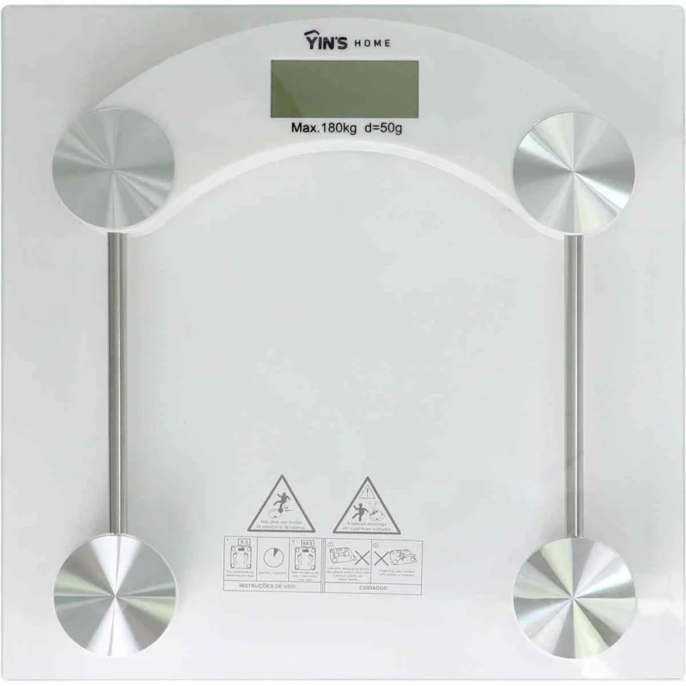 BALANCA ELETRONICA DIGITAL DE VIDRO ATE 180KG TT BRASIL (UNIDADE)