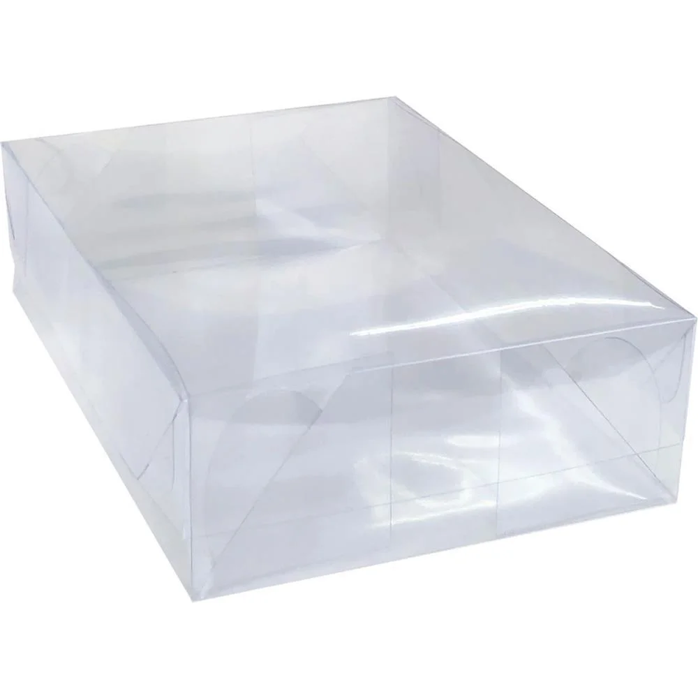 CAIXA PARA PRESENTE COM TAMPA PVC MD 19X26X7,5CM CRISTINA (PCT.C/10)