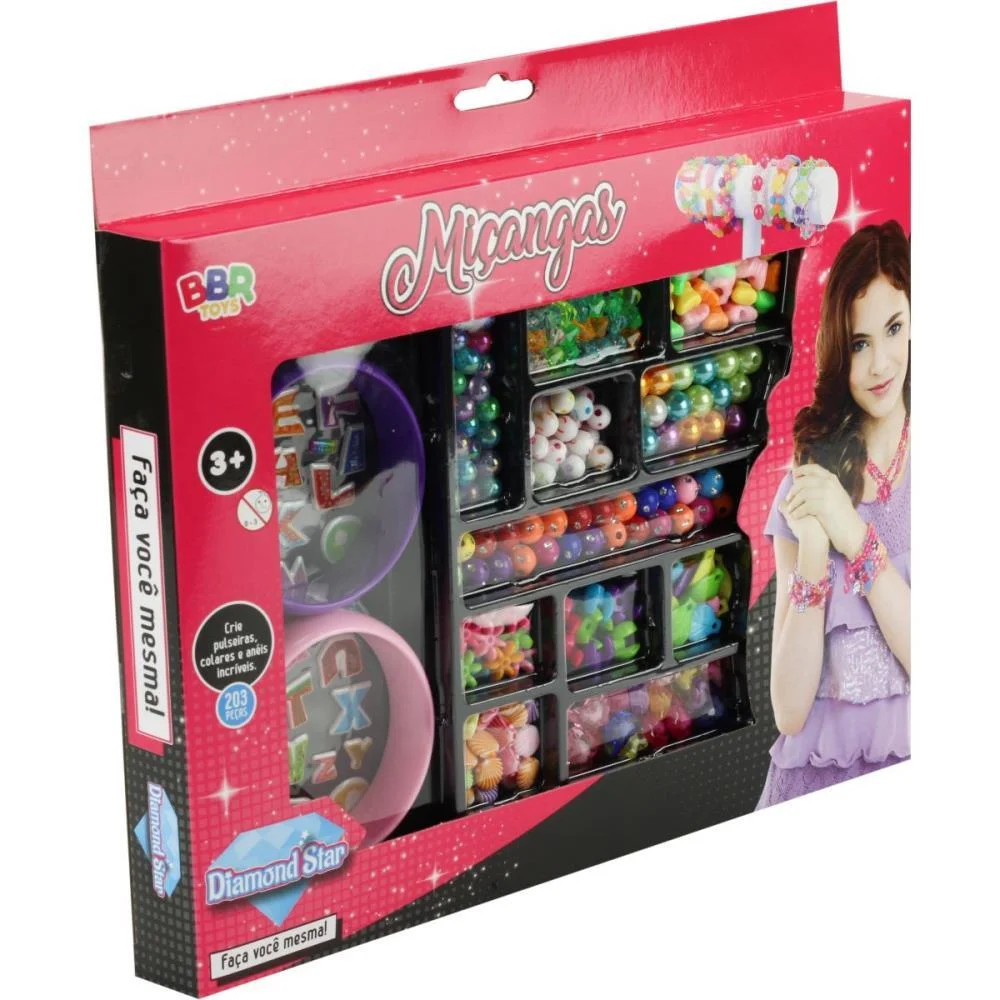 BIJUTERIA E MICANGA KIT CONJ MICANGAS COM BRACELET BBR TOYS (KIT)