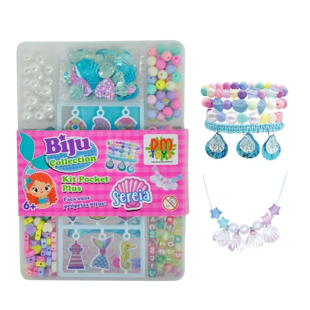 BIJUTERIA E MICANGA BIJU COLLECTION SEREIA POCKET DM TOYS (KIT)