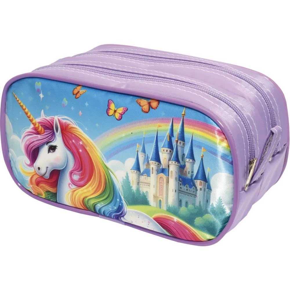 Estojo Duplo Unicornio Castelo Encanta. (S) Reflex (Unidade)