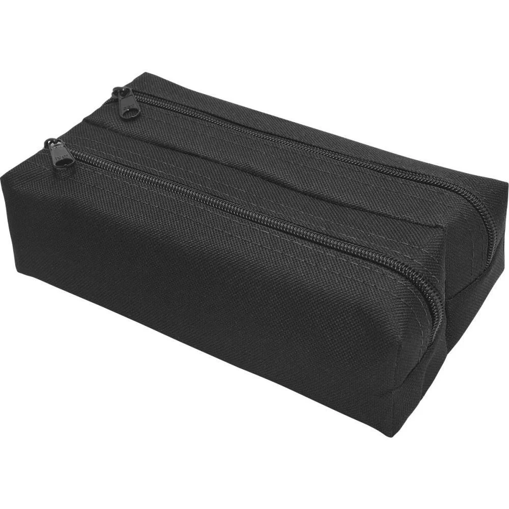 ESTOJO DUPLO LONA/ NYLON 600 PRETO REFLEX (UNIDADE)