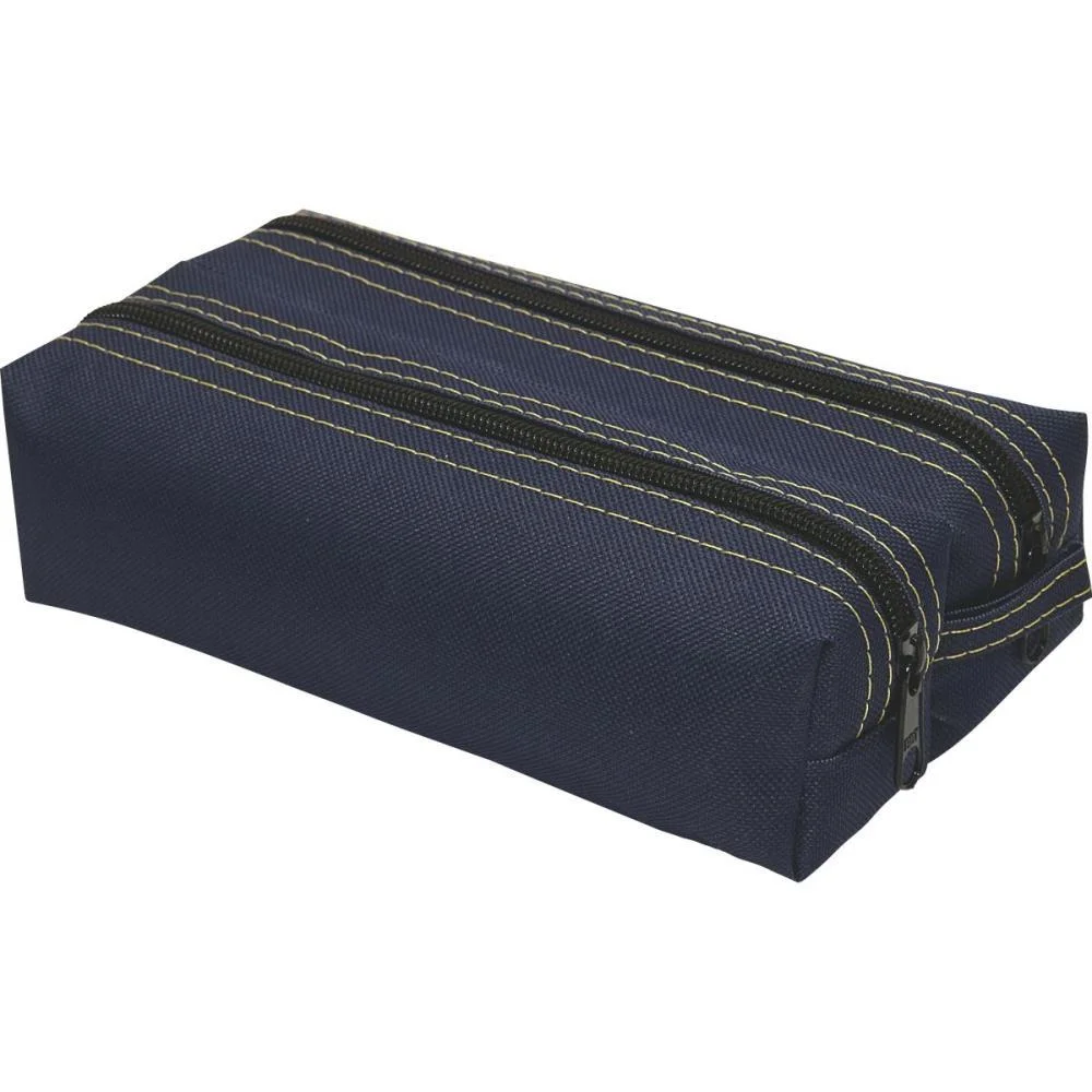 ESTOJO DUPLO LONA AZUL REFLEX (UNIDADE)