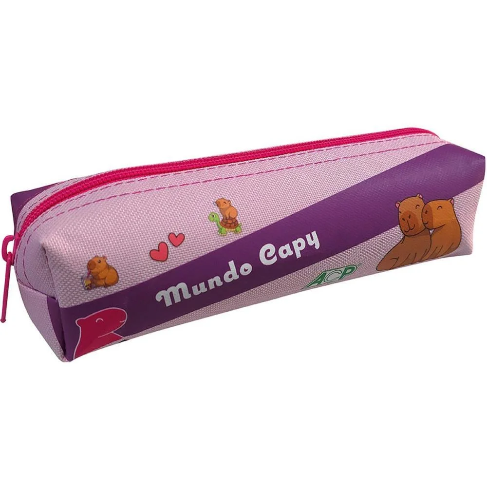 Estojo Simples Mundo Capy P/40 Lapis Acp (Unidade)