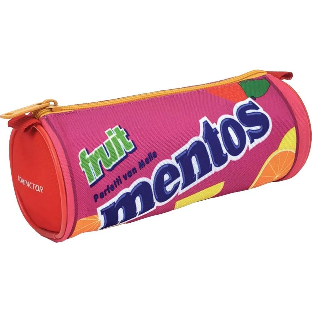 ESTOJO SIMPLES MENTOS FRUIT REDONDO ROSA COMPACTOR (CX.C/05)
