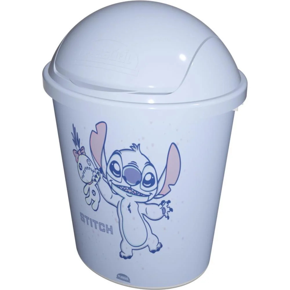 LIXEIRA STITCH FLIP TOP 3,9L PLASUTIL (UNIDADE)