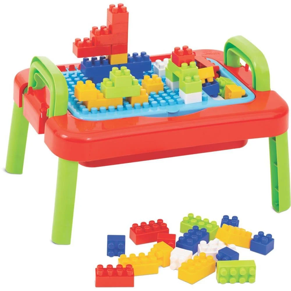 BRINQUEDO PARA MONTAR MESA MERCOBLOCKS UNISSEX 64PCS MERCO TOYS (UNIDADE)