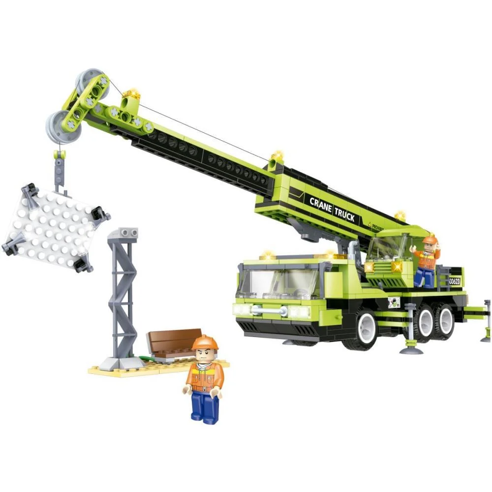 Brinquedo Para Montar Cidade Em Obra Guindaste 481Pc Xalingo (Unidade)