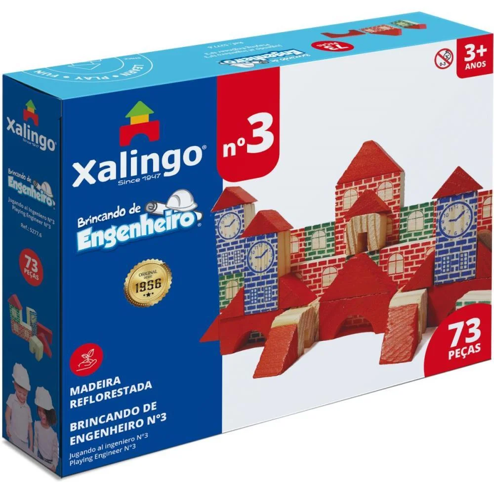 Brinquedo Para Montar Brincando De Engenheiro3-73Pcs Xalingo (Unidade)