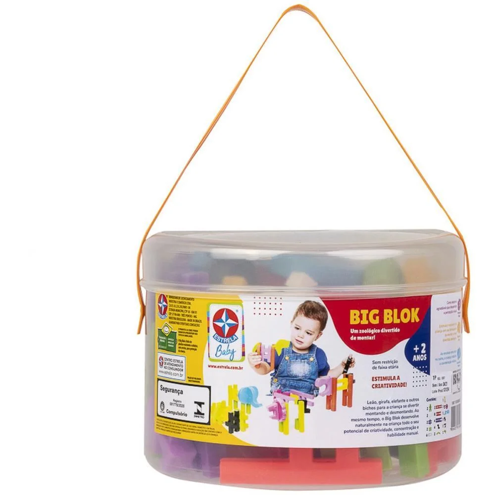 Brinquedo Para Montar Big Blok Baby Estrela (Unidade)