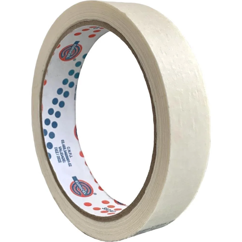 Fita Crepe 19Mmx20M Branca Eurocel (Unidade)