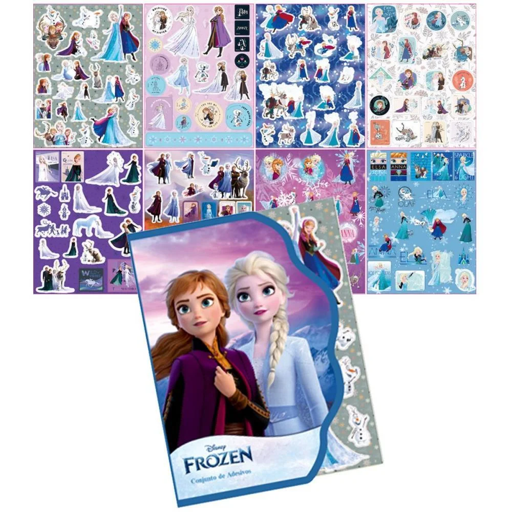 ADESIVOS DECORADOS FROZEN 8FLS. MOD. 957 (S) V.M.P. (CARTELA)