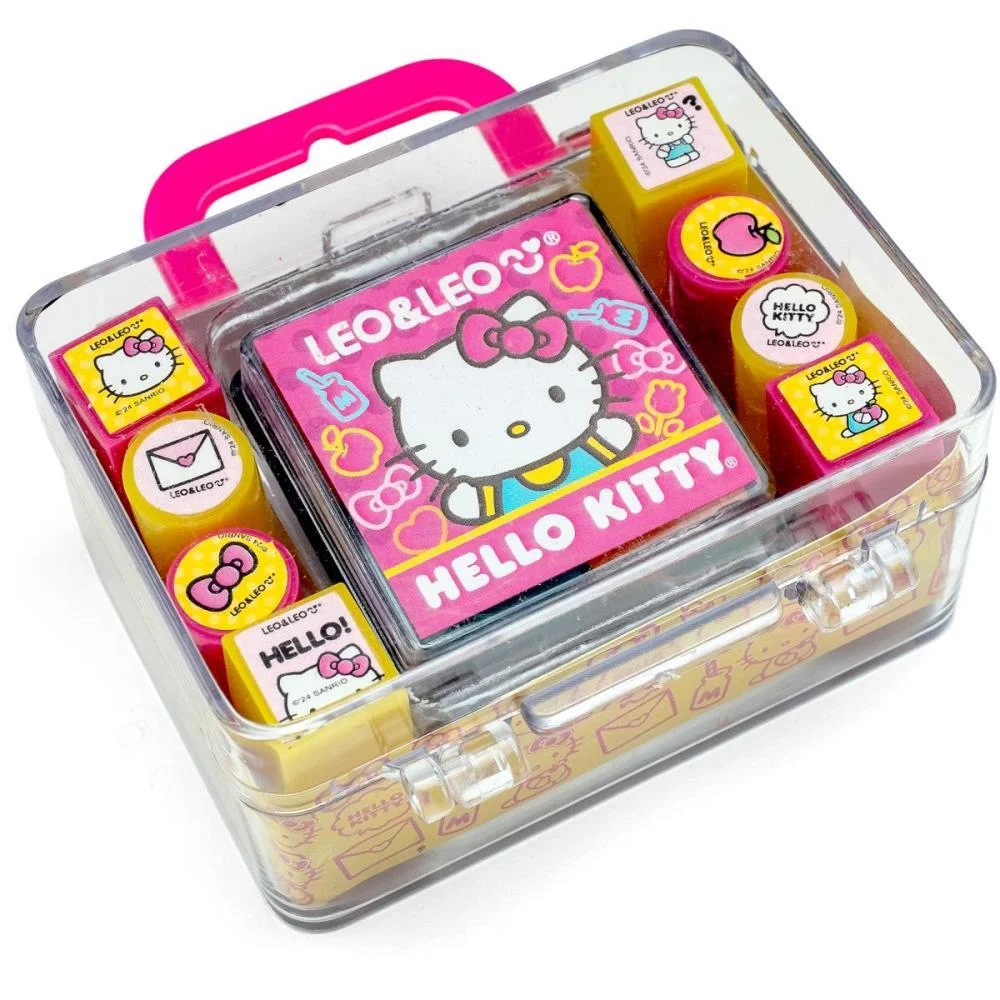 CARIMBO PEDAGOGICO HELLO KITTY C/ALMOFADA 8 MODEL LEONORA (KIT)