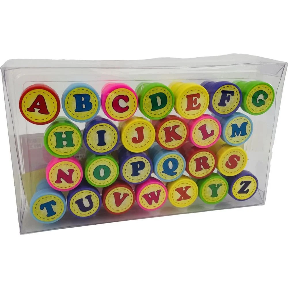 CARIMBO PEDAGOGICO ALFABETO 26 PECAS TOY MIX (UNIDADE)