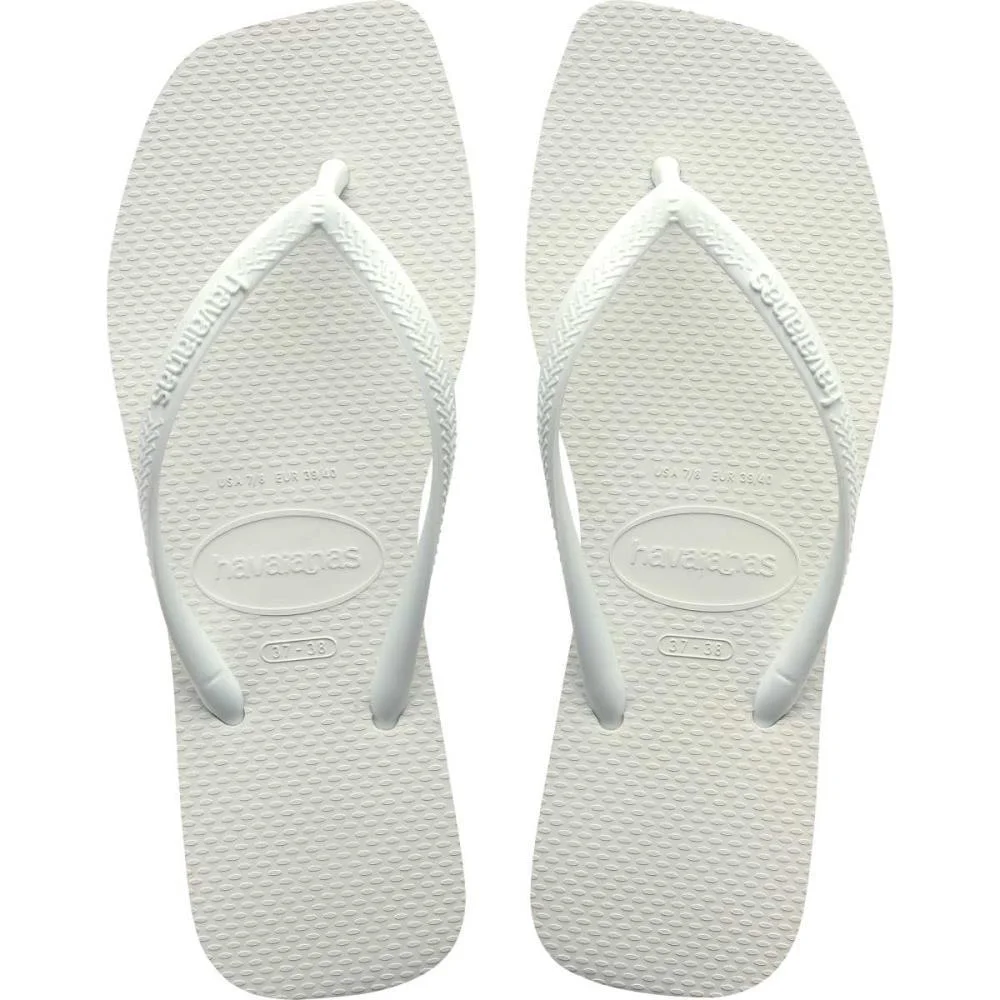 Chinelo Havaianas Feminino Slim Square 35/6 Branco Havaianas (Par)