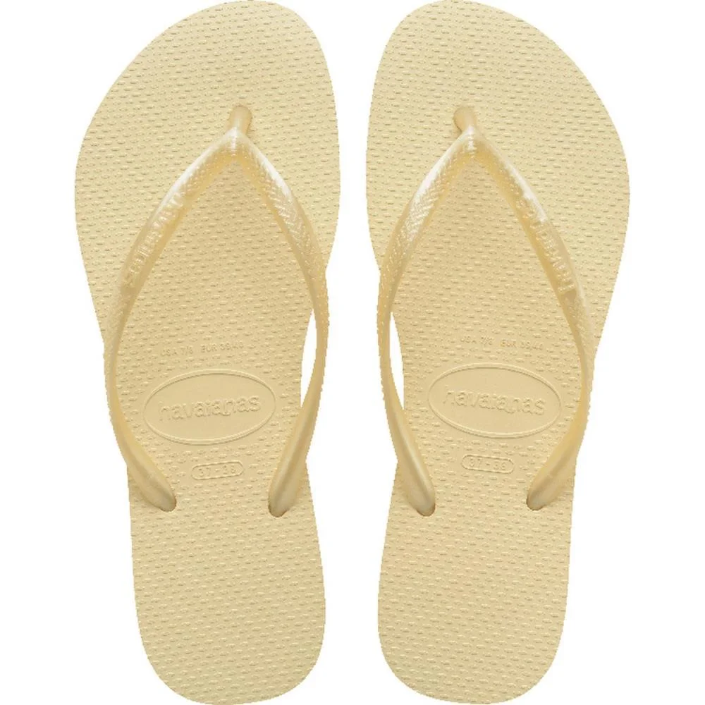 Chinelo Havaianas Feminino Slim 39/0 Buttercream Havaianas (Par)