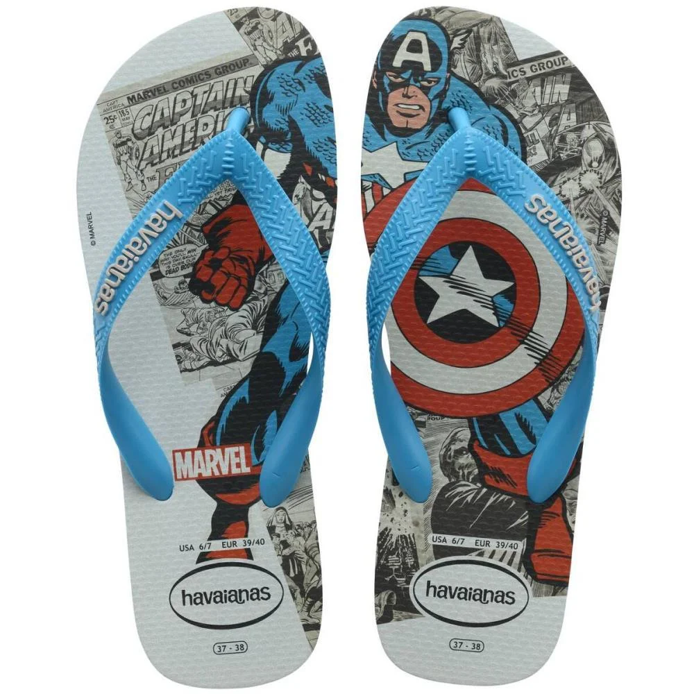 Chinelo Havaianas Licenciado Marvel Classics 43/4 Turquesa Havaianas (Par)