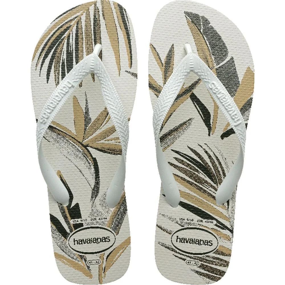 Chinelo Havaianas Masculino Aloha 41/2 Branco/Verde Olive Havaianas (Par)