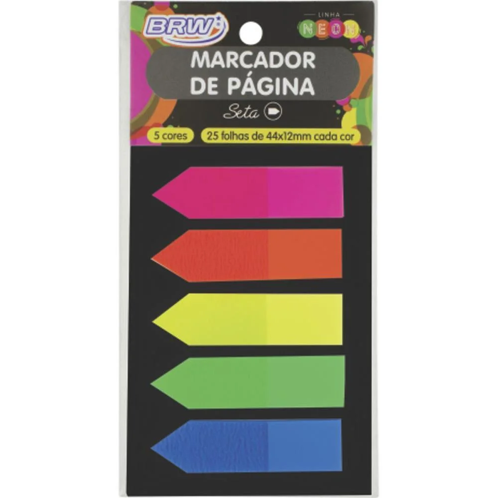 Bloco Marcador Pagina Adesivo Smart Notes Flecha 25Fls. Brw (Blister)