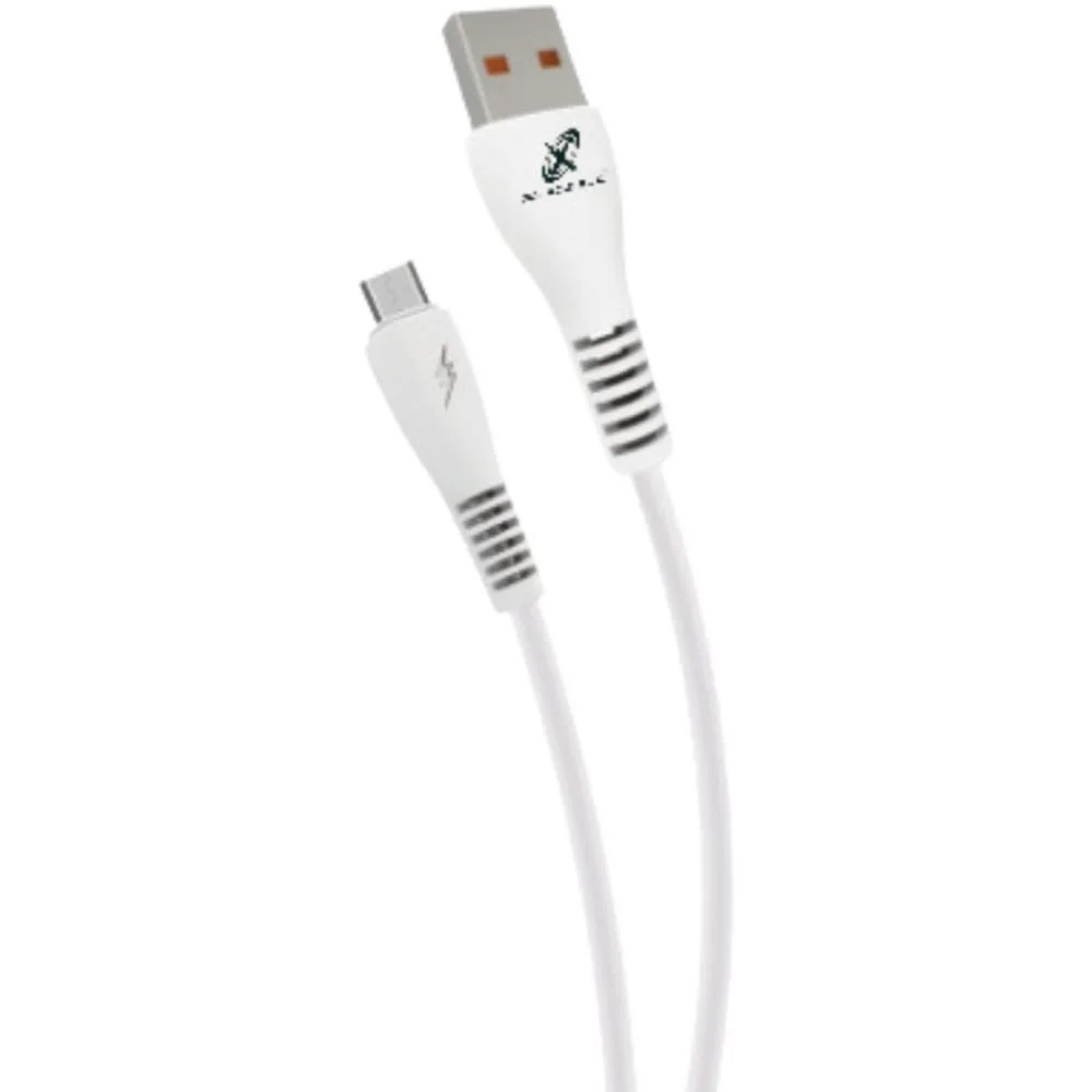 Cabo Usb Micro Usb Branco 5.0A 1.0Mts Flex (Unidade)