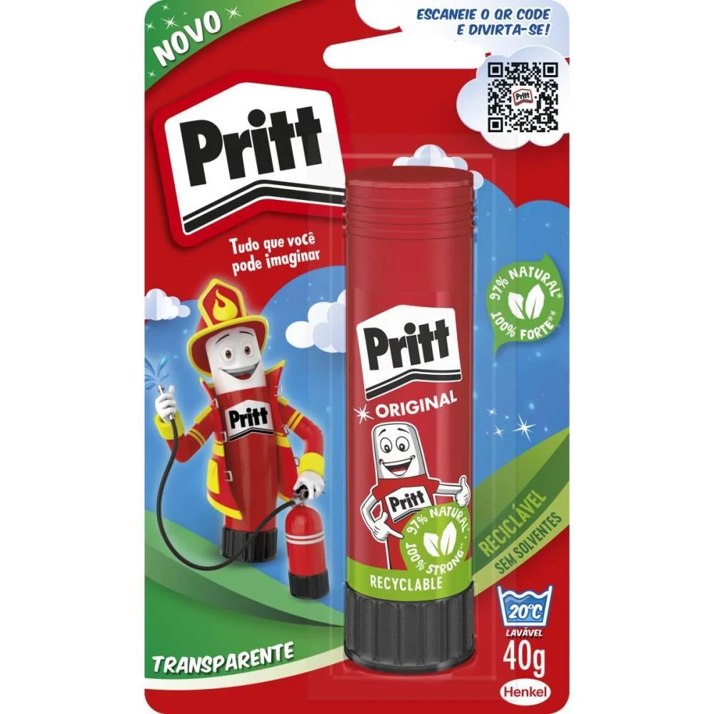 Cola Em Bastao Pritt 40 Gramas Henkel (Bl.c/01)