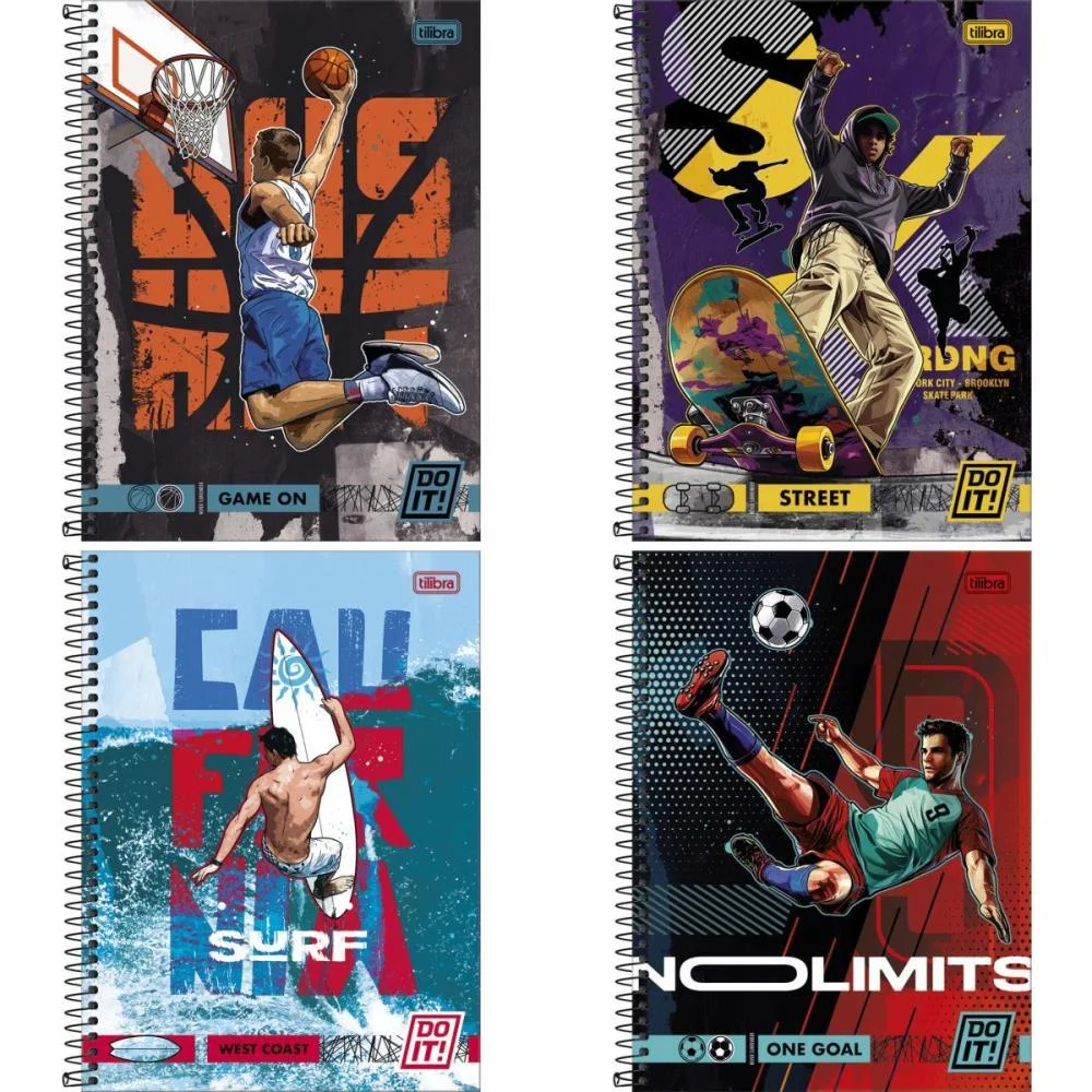 CADERNO 10X1 CAPA DURA DO IT! 160FLS. TILIBRA (PCT.C/04)