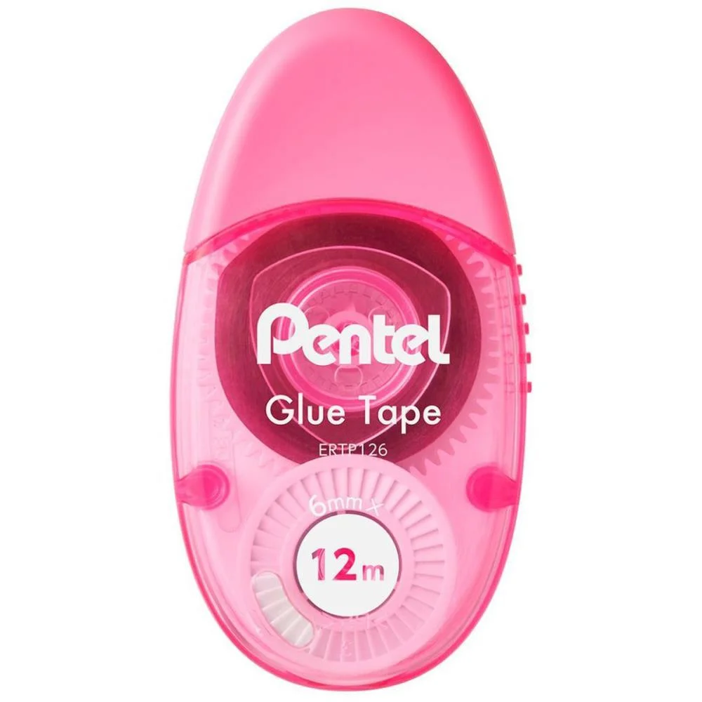 Cola Em Fita Glue Tape 6Mmx12M Rosa Pentel (Blister)