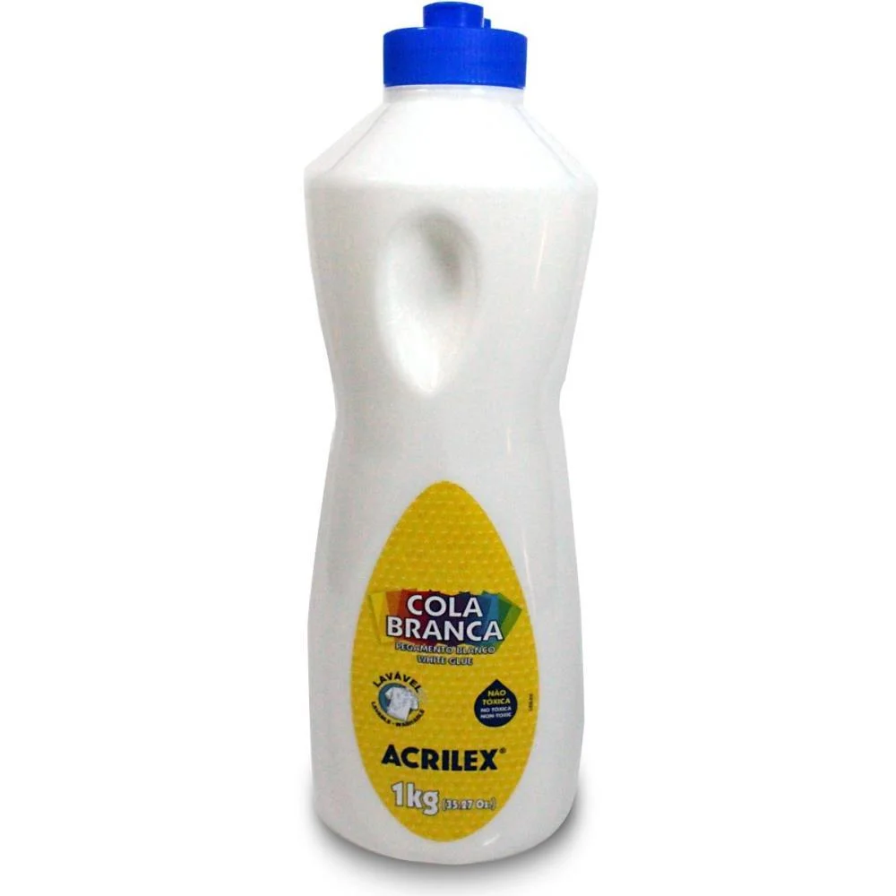 Cola Escolar Branca 1Kg Acrilex (Pct.c/03)