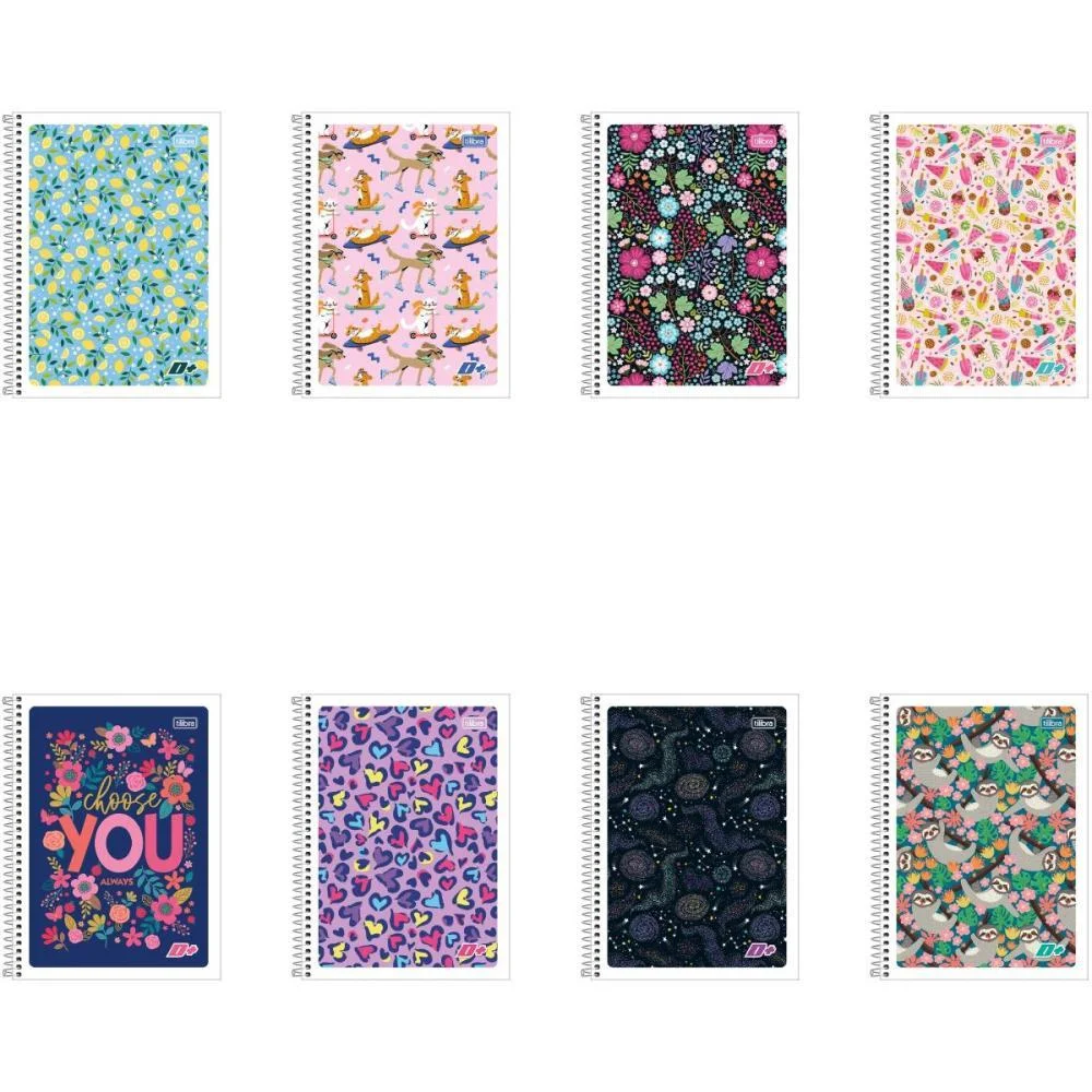 CADERNO 01X1 FLEXIVEL D+ FEMININO 96FLS TILIBRA (PCT.C/05)