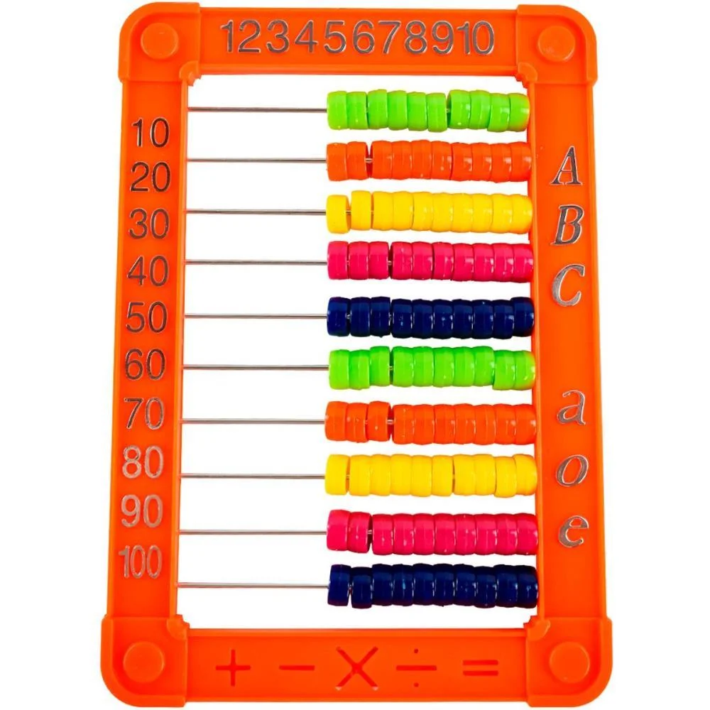 Contador Abaco Plastico 10Hastes/100Bolinh (S Yins (Unidade)