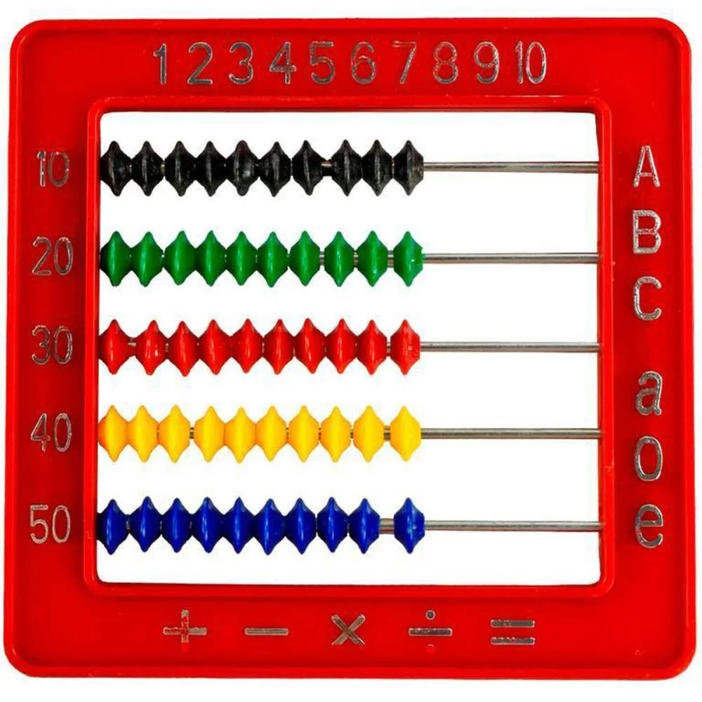 Contador Abaco Plastico 5Hastes/50Bolinha (S) Yins (Unidade)