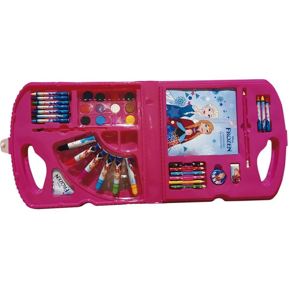 Maleta Para Pintura Frozen Kit C/39 Pecas Toyng (Unidade)