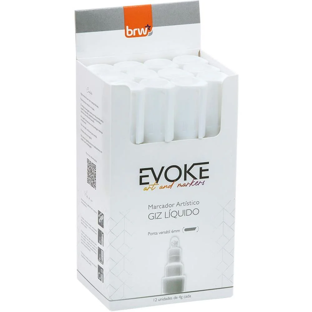 Giz Liquido Branco 6Mm Brw (Cx.c/12)
