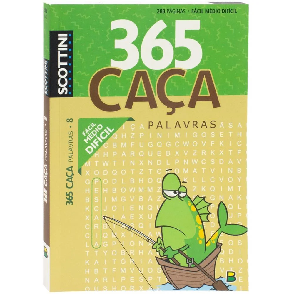 Livro De Atividades Caca-Palavras 365 Scottini N.8 Todolivro (Unidade)