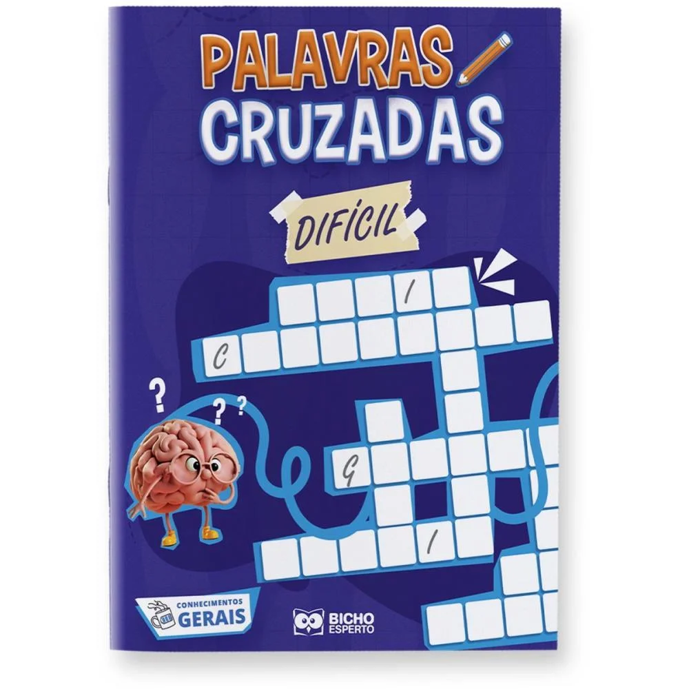 Livro De Atividades Cruzadinhas Nivel Dificil Bicho Esperto (Pct.c/10)