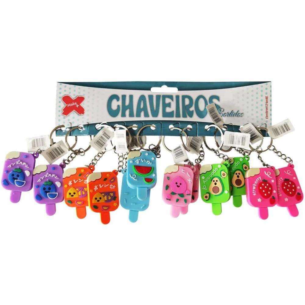 Chaveiro Picole 5Cm Make+ (Bl.c/12)