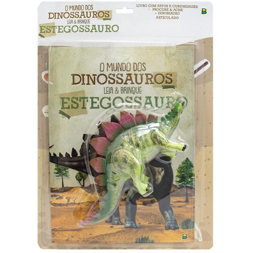 Livro Brinquedo Ilustrado Dinossauro Estegossauro 16Pag Todolivro (Unidade)