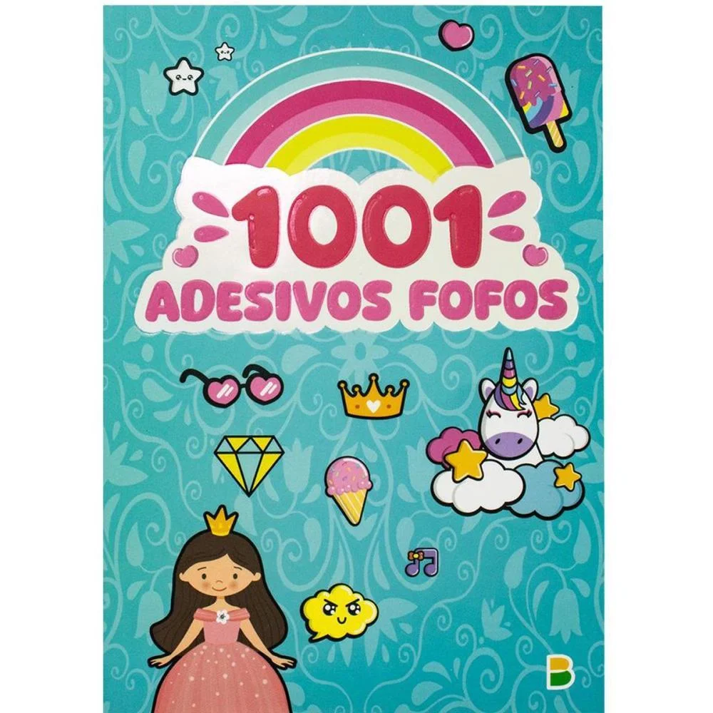 Livro Com Adesivos 1001 Adesivos Fofos 14X20 40Pg Todolivro (Unidade)