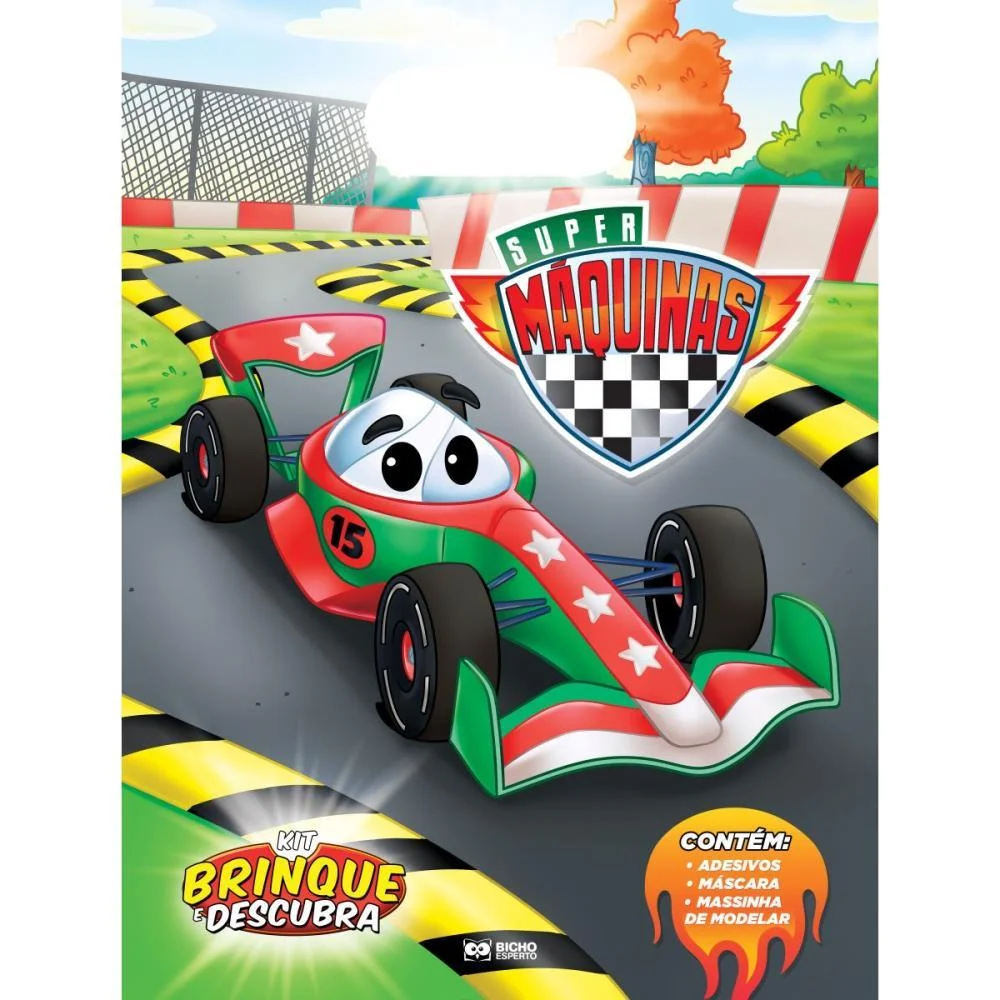 Livro Com Adesivos Brinque E Descubra Carros Bicho Esperto (Unidade)