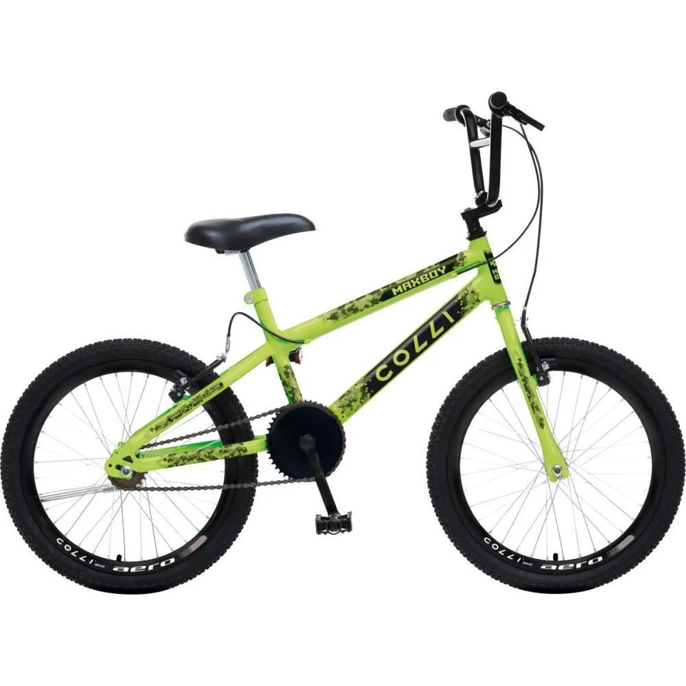 Bicicleta Aro 20 Max Boy Amarelo Neon Colli Bike (Unidade)