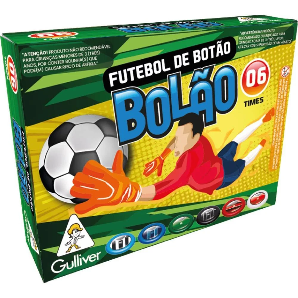 FUTEBOL DE BOTAO 6 TIMES BOLAO (S) GULLIVER (UNIDADE)