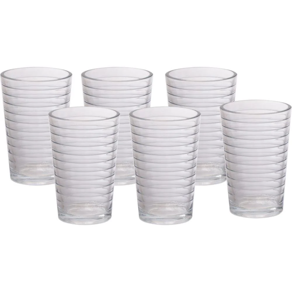 Copo De Vidro Long Drink Dahlia 200Ml 6Pcs Western (Jogo)