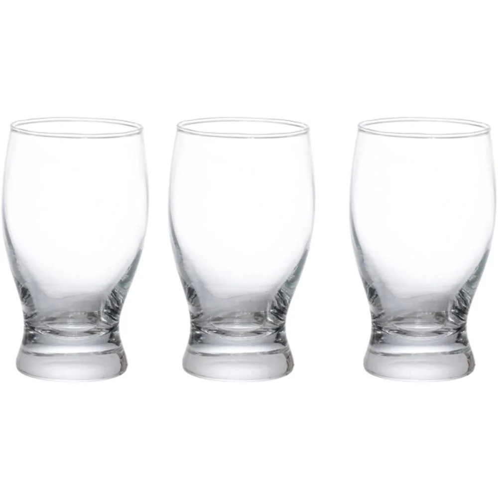 Copo De Vidro Long Drink Tulipa 200Ml 3Pcs Western (Jogo)