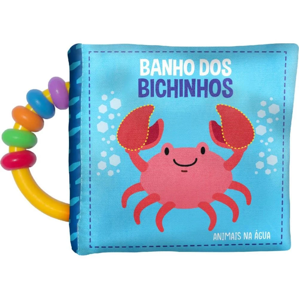 Livro Para Banho Banho Dos Bichinhos C/Chocalho Vale Das Letras (Unidade)