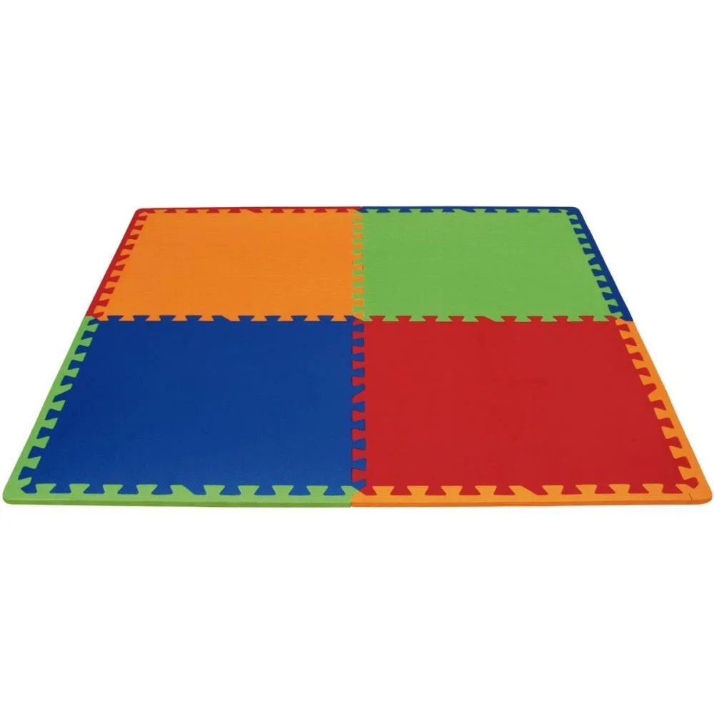 Tatame Play Mat Color 52X52Cm 8Mm 4Pe Evamax (Pacote)