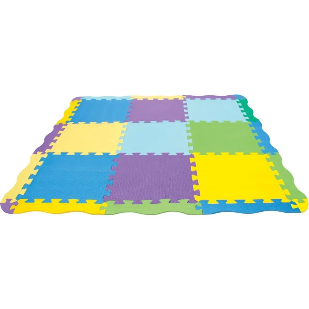 Tatame Color 32X32Cm 8Mm 9 Pecas Evamax (Pacote)