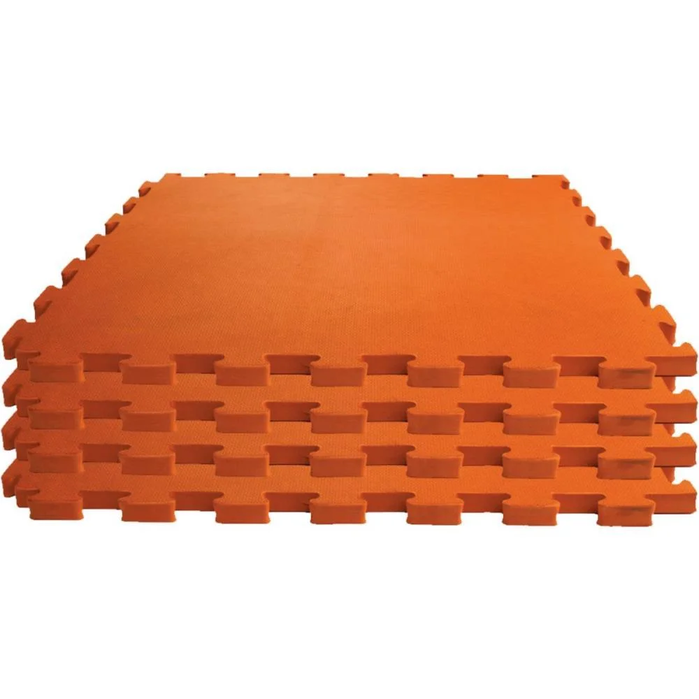 Tatame 04 Placas 1X1Mx1Cm Laranja Evamax (Pacote)