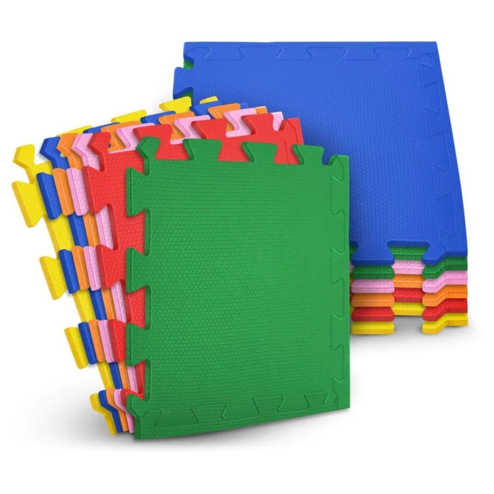 Tatame 12 Placas 50X50X1Cm. Sortido Evamax (Pacote)